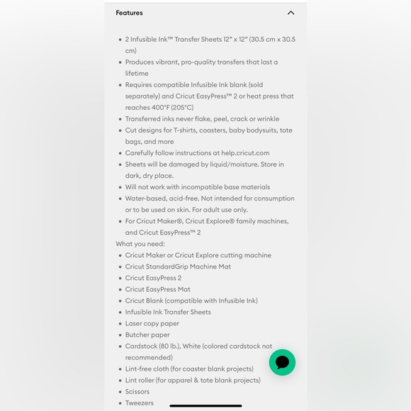 Cricut Infusible Ink - Picture 3 of 4